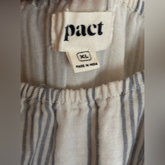 Pact Coastal Cami Soft Striped Maxi Dress Size X-large - Picture 12 of 15